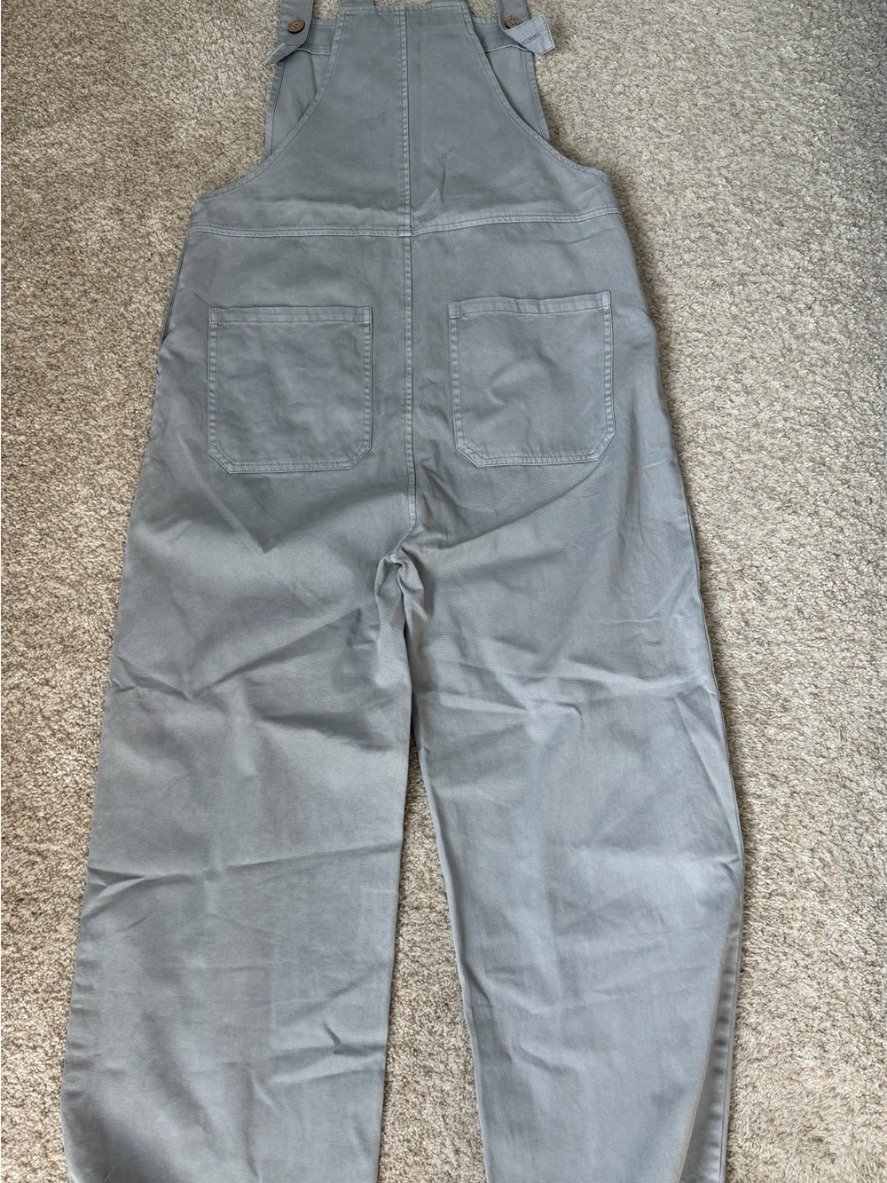 Rylee + Cru Gray Cotton Overalls Jumpsuit